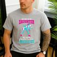 Cute Wrestling Daughter Favorite Wrestler Dad Mom Men's Casual T-Shirt Sport Grey