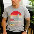 Dachshund Long Haired Best Dad Ever Dog Vintage Retro Men's Casual T-Shirt Sport Grey Dachshund Long Haired Best Dad Ever Dog Vintage Retro Men's Casual T-Shirt Sport Grey