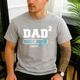 Dad 2 Second Time Dad Dad Of Two Men's Casual T-Shirt Sport Grey Dad 2 Second Time Dad Dad Of Two Men's Casual T-Shirt Sport Grey