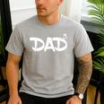 Dad 3 Kids 3rd Pregnancy Announcement Third Baby Tshirt Men's Casual T-Shirt Sport Grey
