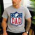 Dad American Football Happy Birthday Family Matching Retro Men's Casual T-Shirt Sport Grey Dad American Football Happy Birthday Family Matching Retro Men's Casual T-Shirt Sport Grey