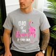 Dad Of B-Day Girl Flamazing Pink Flamingo Birthday Party Men's Casual T-Shirt Sport Grey Dad Of B-Day Girl Flamazing Pink Flamingo Birthday Party Men's Casual T-Shirt Sport Grey