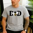 Dad Bee Cute Beekeeping 1st Birthday Matching Family Dada Men's Casual T-Shirt Sport Grey