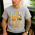 Dad Of The Bee-Day Girl Bee Birthday Party Men's Casual T-Shirt Sport Grey