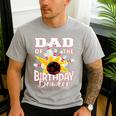 Dad Of The Birthday Bowler Kid Bowling Party Men's Casual T-Shirt Sport Grey