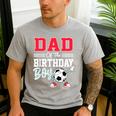 Dad Of The Birthday Boy Shirt Soccer Party Family Daddy Men's Casual T-Shirt Sport Grey
