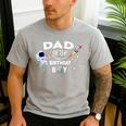 Dad Of The Birthday Boy Space Astronaut Birthday Family Men's Casual T-Shirt Sport Grey