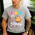 Dad Of The Birthday Capybara Girl Bday Party Family Men's Casual T-Shirt Sport Grey