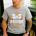 Dad Of The Birthday Cowboy Themed Birthday Boy Rodeo Cowboy Men's Casual T-Shirt Sport Grey