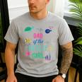 Dad Of The Birthday Girl Under Sea Theme Matching Family Men's Casual T-Shirt Sport Grey
