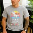 Dad Of The Birthday Party Outfit Dinosaur Daddy Men's Casual T-Shirt Sport Grey