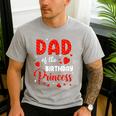 Dad Of The Birthday Princess Strawberry Theme Bday Party Men's Casual T-Shirt Sport Grey Dad Of The Birthday Princess Strawberry Theme Bday Party Men's Casual T-Shirt Sport Grey