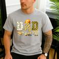 Dad Construction Excavator Kids Matching Family Party Men's Casual T-Shirt Sport Grey