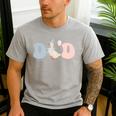 Dad Daddy Of The Birthday Silly Goose Family Men's Casual T-Shirt Sport Grey