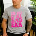 In My Dad Era Girl Groovy Retro Papa Fathers Day Men's Casual T-Shirt Sport Grey