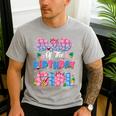 Dad And Mom Of The Birthday Girl Party Decor Family Matching Men's Casual T-Shirt Sport Grey