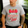 Dad And Mom Birthday Girl Strawberry Berry Sweet One Two Men's Casual T-Shirt Sport Grey