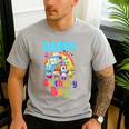 Dad And Mom Daddy Of The Birthday Boy Family Party Decor Men's Casual T-Shirt Sport Grey