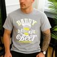 Dad Needs A Beer Button Up Shirts Beer Drinking Lover Men's Casual T-Shirt Sport Grey