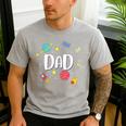 Dad Outer Space Galaxy Birthday For Family Men's Casual T-Shirt Sport Grey