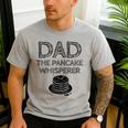 Dad The Pancake Whisperer Pancakes Breakfast Father Men's Casual T-Shirt Sport Grey