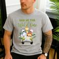 Dad Of The Wild One 1st Birthday Safari Family Matching Men's Casual T-Shirt Sport Grey