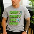 Dada Daddy Dad Bruh Father's Day Game Pixel Men's Casual T-Shirt Sport Grey