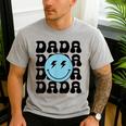 Dada One Happy Dude 1st Birthday Family Matching Men's Casual T-Shirt Sport Grey