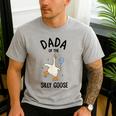 Dada Of The Silly Goose First Birthday Family Matching Men's Casual T-Shirt Sport Grey