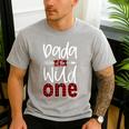Dada Of The Wild One Buffalo Plaid Lumberjack 1st Birthday Men's Casual T-Shirt Sport Grey Dada Of The Wild One Buffalo Plaid Lumberjack 1st Birthday Men's Casual T-Shirt Sport Grey