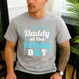 Daddy Of The Birthday Boy Dog Paw Bday Party Celebration Small Men's Casual T-Shirt Sport Grey