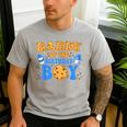 Daddy Of The Birthday Boy Milk And Cookies Lover Men's Casual T-Shirt Sport Grey Daddy Of The Birthday Boy Milk And Cookies Lover Men's Casual T-Shirt Sport Grey