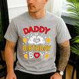 Daddy Of The Birthday Boy Shirt Matching Dad Son Family Bday Men's Casual T-Shirt Sport Grey