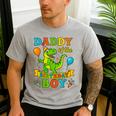 Daddy Of The Birthday Boy T-Rex Dinosaur Birthday Party Men's Casual T-Shirt Sport Grey Daddy Of The Birthday Boy T-Rex Dinosaur Birthday Party Men's Casual T-Shirt Sport Grey