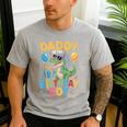 Daddy Of The Birthday Party Outfit Dinosaur Squad Dad Men's Casual T-Shirt Sport Grey