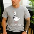 Daddy Goose Fun Father's Day Tee For Dad Men's Casual T-Shirt Sport Grey Daddy Goose Fun Father's Day Tee For Dad Men's Casual T-Shirt Sport Grey