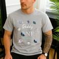 Daddy Houston We Have One Year Old Space Theme 1st Birthday Men's Casual T-Shirt Sport Grey