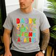 Daddy Of The One-A-Saurus 1St Birthday Boy Dinosaur Men's Casual T-Shirt Sport Grey