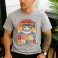 Daddy Shark Retro Shark Shirt Pajamas For Dad Dad Men's Casual T-Shirt Sport Grey Daddy Shark Retro Shark Shirt Pajamas For Dad Dad Men's Casual T-Shirt Sport Grey