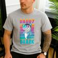 Daddy Shark Retro Vintage Dad Men's Casual T-Shirt Sport Grey