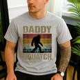 Daddy Squatch Bigfoot Dad Sasquatch Yeti Family Matching Men's Casual T-Shirt Sport Grey