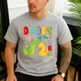 Daddy Of The Two Rex 2Nd Birthday Boy Dinosaur T-Rex Men's Casual T-Shirt Sport Grey