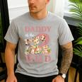 Daddy Of The Two Wild Zoo 2nd Birthday Safari Jungle Animal Men's Casual T-Shirt Sport Grey