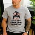 I Got My Daddy's Temper And My Mama's Attitude Men's Casual T-Shirt Sport Grey