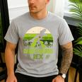Daddysaurus Rex 2 Kids Sunset Tshirt For Fathers Day Men's Casual T-Shirt Sport Grey Daddysaurus Rex 2 Kids Sunset Tshirt For Fathers Day Men's Casual T-Shirt Sport Grey