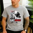 Daddysaurus T-Rex Dad Dinosaur Daddy Saurus Fathers Day Men's Casual T-Shirt Sport Grey