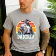 Dadzilla The Rad Dad Kaiju Vibes Men's Casual T-Shirt Sport Grey