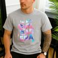 In My Daughter Era Dad Life Soft Pastel Pride Theme Men's Casual T-Shirt Sport Grey