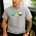 Disney The Little Mermaid Ariel Father’s Day Birthday Dad Men's Casual T-Shirt Sport Grey