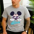 Disney Mickey And Friends Cool Mickey Summer Vibes Dad Logo Men's Casual T-Shirt Sport Grey